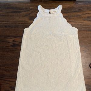 Ivory short sleeveless dress